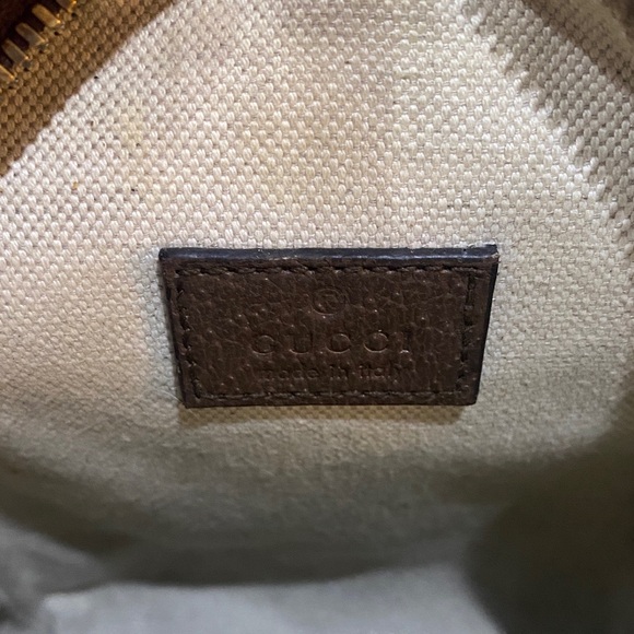 Gucci Beige Belt Bag with Green and Red Stripe - Picture 4 of 10